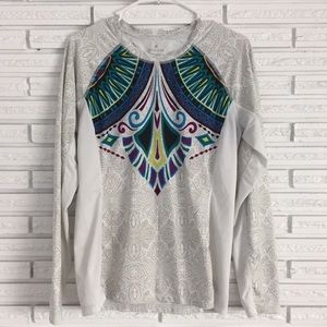 Athleta Long Sleeve Top Aztec